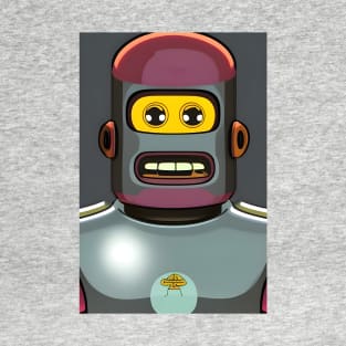 Funny robot with big head T-Shirt